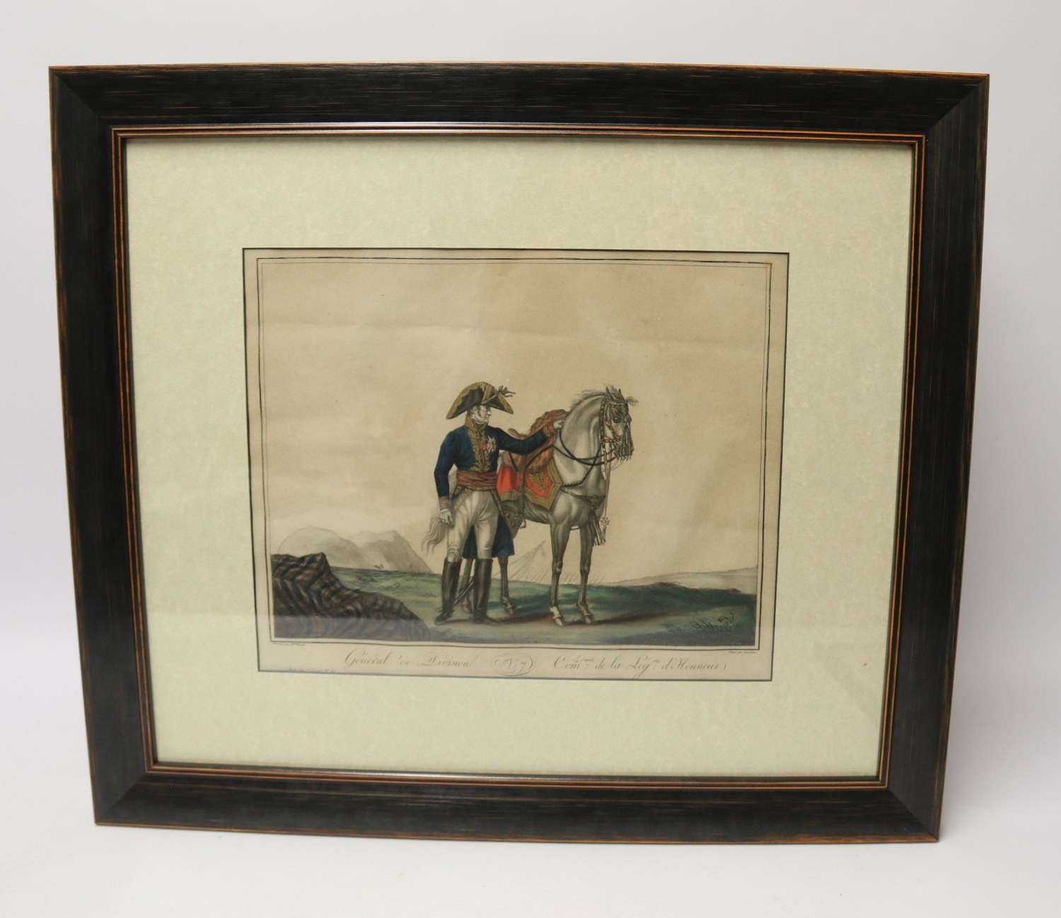 An Early 19th Century Napoleonic Period French Military Hand Coloured Print.