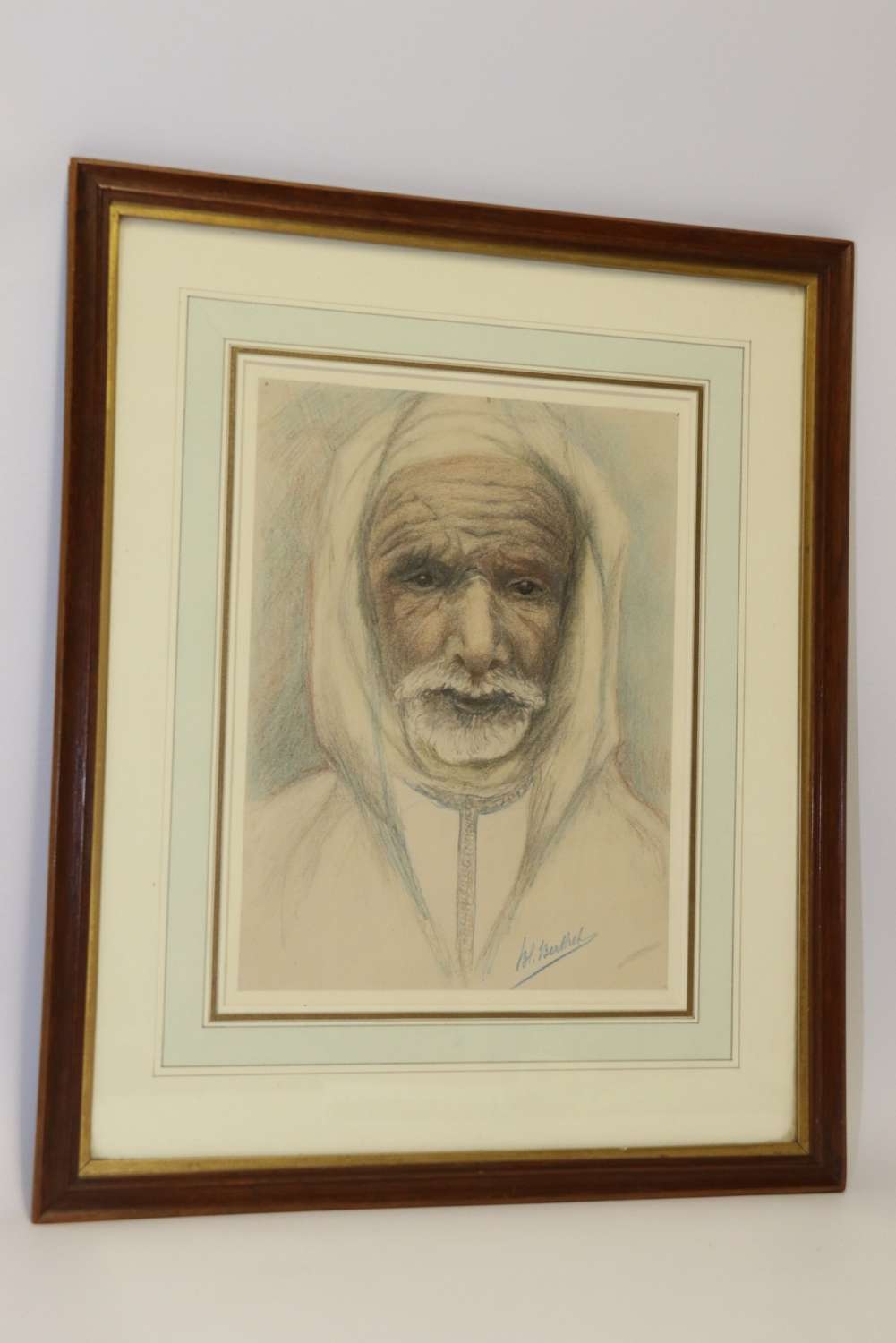 A Fine Late 19th Century  Portrait Of An Arab Gentleman.