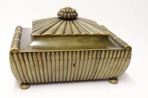 An Exceptional Indian Raj Period Carved Horn Workbox