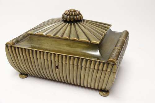 An Exceptional Indian Raj Period Carved Horn Workbox