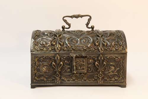 A  Fine French 19th-century Bronze Jewel Casket