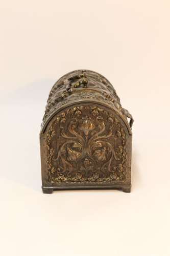 A  Fine French 19th-century Bronze Jewel Casket