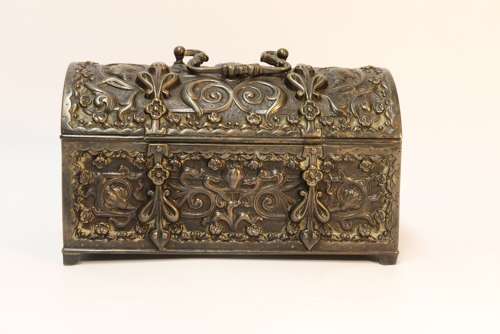 A  Fine French 19th-century Bronze Jewel Casket