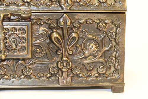 A  Fine French 19th-century Bronze Jewel Casket