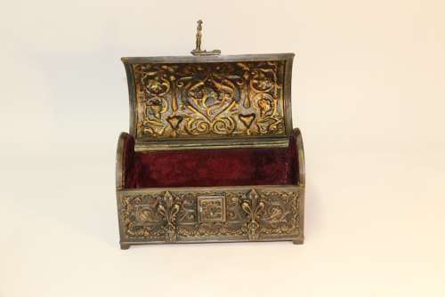 A  Fine French 19th-century Bronze Jewel Casket