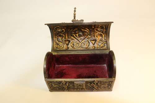 A  Fine French 19th-century Bronze Jewel Casket