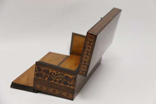 A Most Impressive Fine 19th Tunbridge Ware Box, English C1860