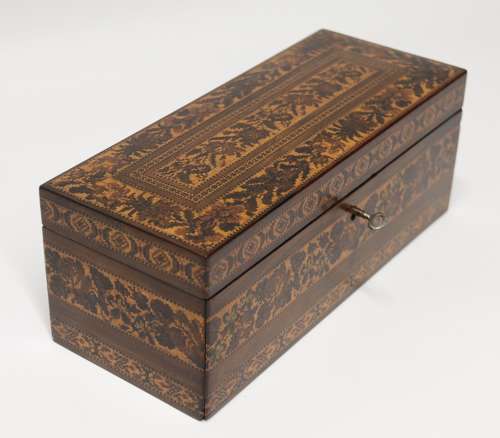 A Most Impressive Fine 19th Tunbridge Ware Box, English C1860