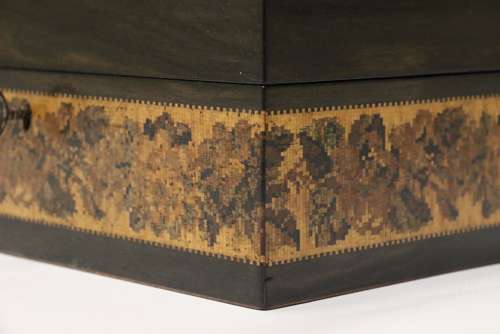 A Superb Labelled Tunbridge Ware Jewel Box