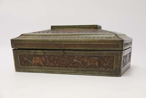 A Rare English 19th Century  Huntley And Palmers Biscuit Tin.