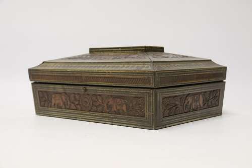A Rare English 19th Century  Huntley And Palmers Biscuit Tin.