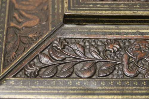 A Rare English 19th Century  Huntley And Palmers Biscuit Tin.