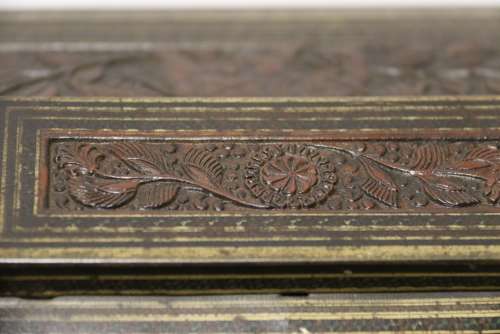 A Rare English 19th Century  Huntley And Palmers Biscuit Tin.
