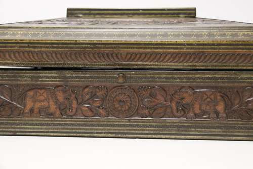 A Rare English 19th Century  Huntley And Palmers Biscuit Tin.