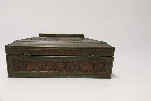 A Rare English 19th Century  Huntley And Palmers Biscuit Tin.