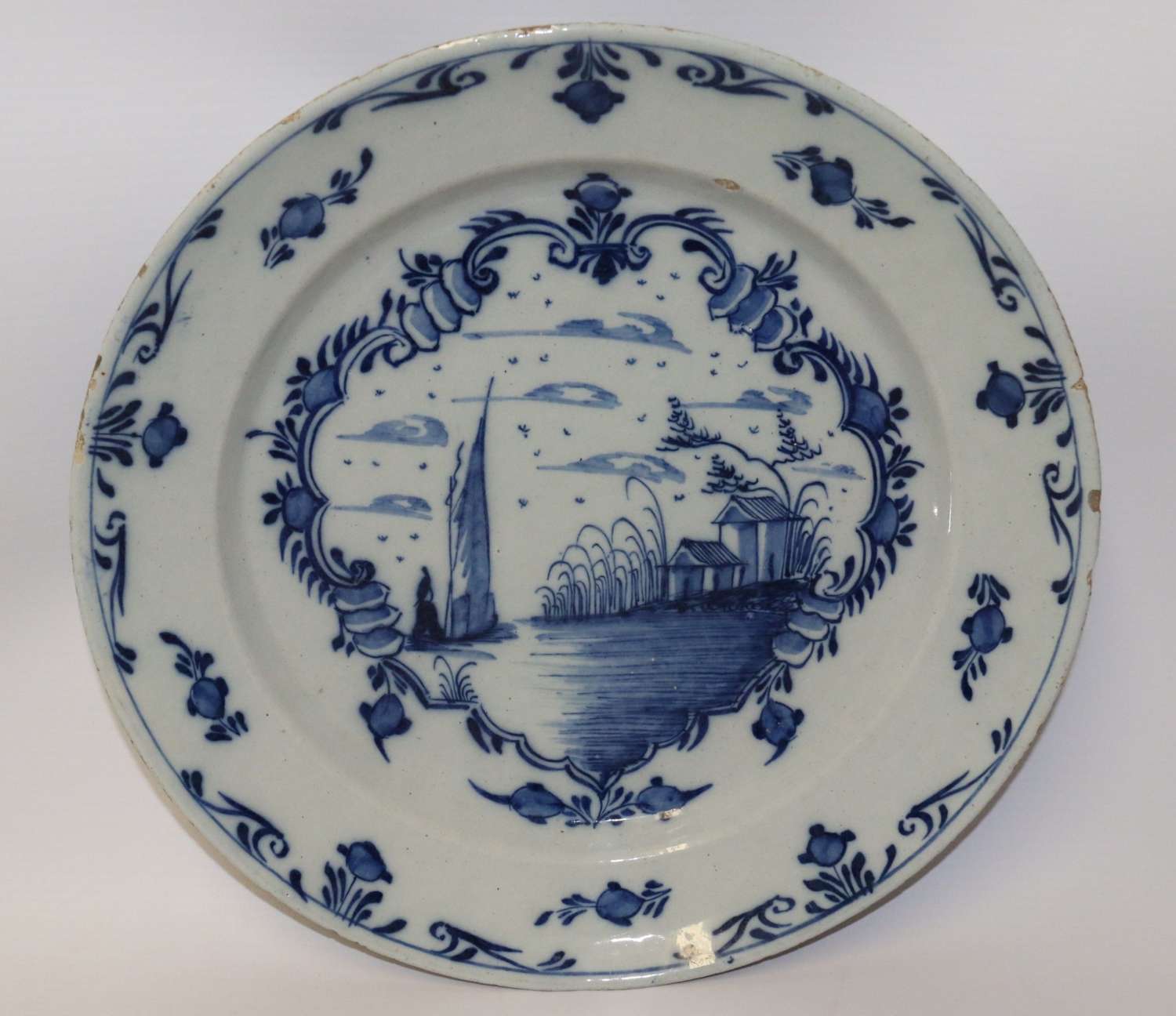 Mid 18th Century English Delft Charger