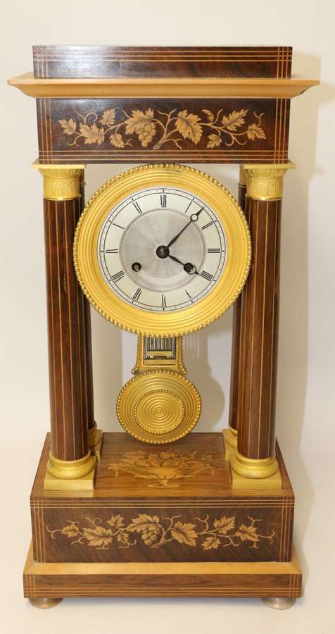 A Superb 19th Century  French Portico Clock