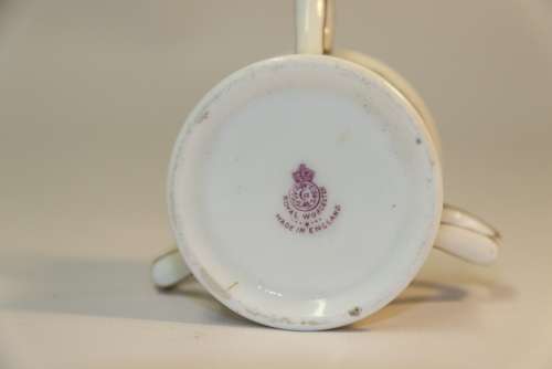 A Miniature Royal Worcester Porcelain Loving Cup