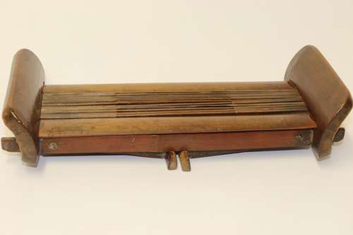 A Rare 18th Century Chinese Folding Bamboo Headrest