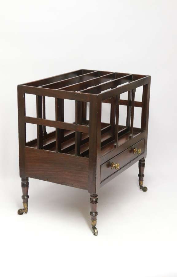 An English George III Mahogany Canterbury.