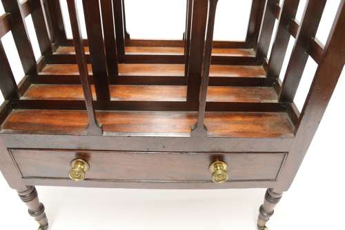 An English George III Mahogany Canterbury.