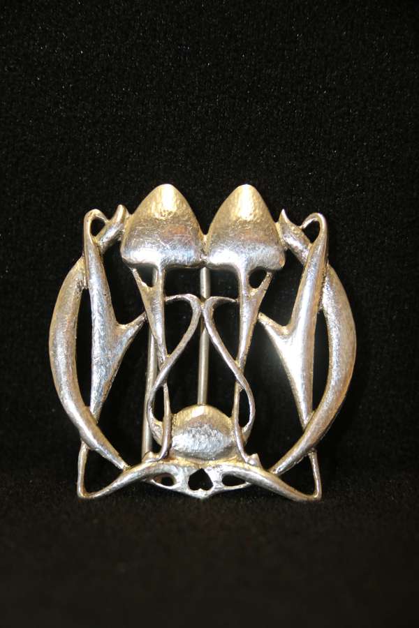 A Rare Archibald Knox For Liberty And Co Silver Buckle.
