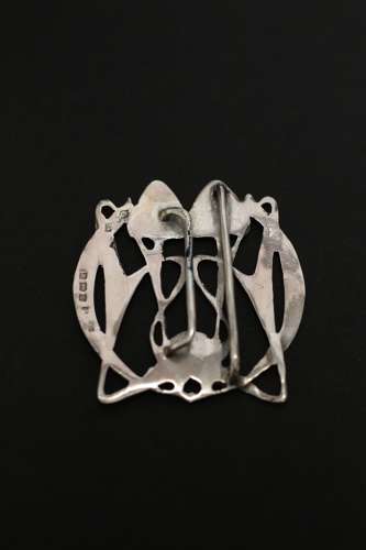 A Rare Archibald Knox For Liberty And Co Silver Buckle.