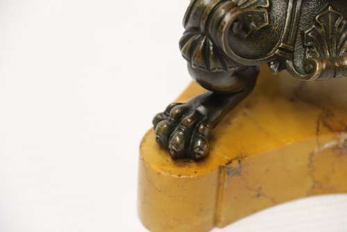 A Superb Pair Of Early 19th C French Empire Bronze Candlesticks
