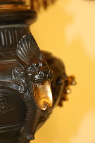 An Exceptional Late 19th Century Bronze Standard Lamp.