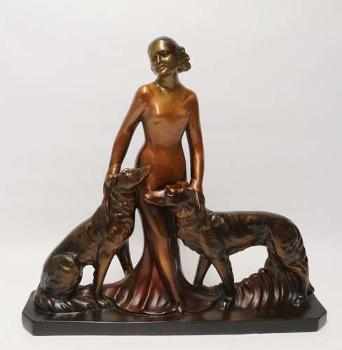 A Large Art Deco English Figure Group