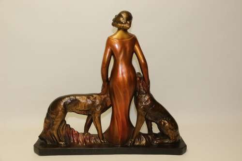 A Large Art Deco English Figure Group