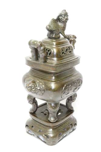 Impressive Chinese Bronze Censer 19th Century