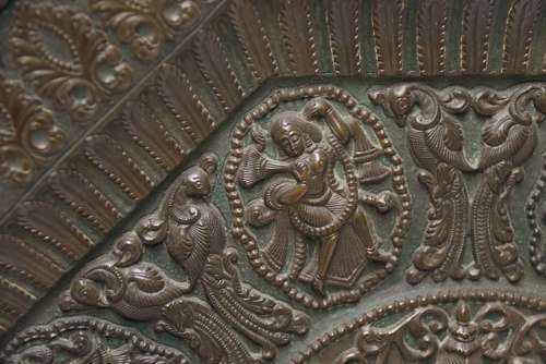 A Superb Large Raj Period 19th C Indian Copper Charger