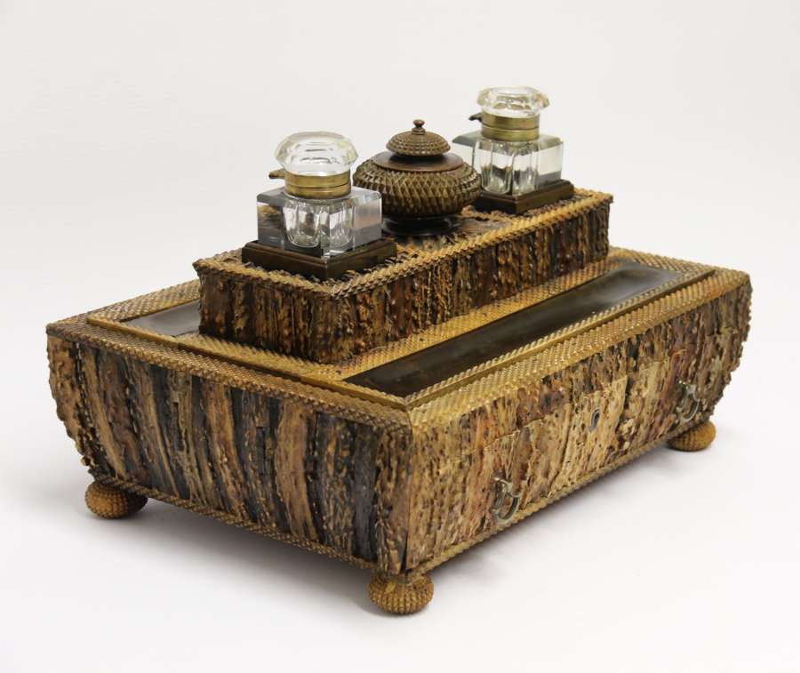 A Superb Early 19th Century Anglo Indian Desk Inkstand