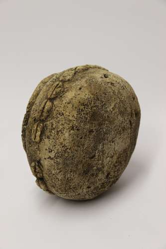 An Ancient Carved Limestone Nomoli Figurative Pot From The Mende Peopl
