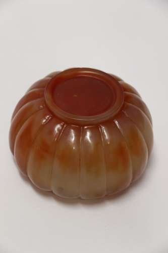 A Chinese Carved Solid Agate Jar And Cover