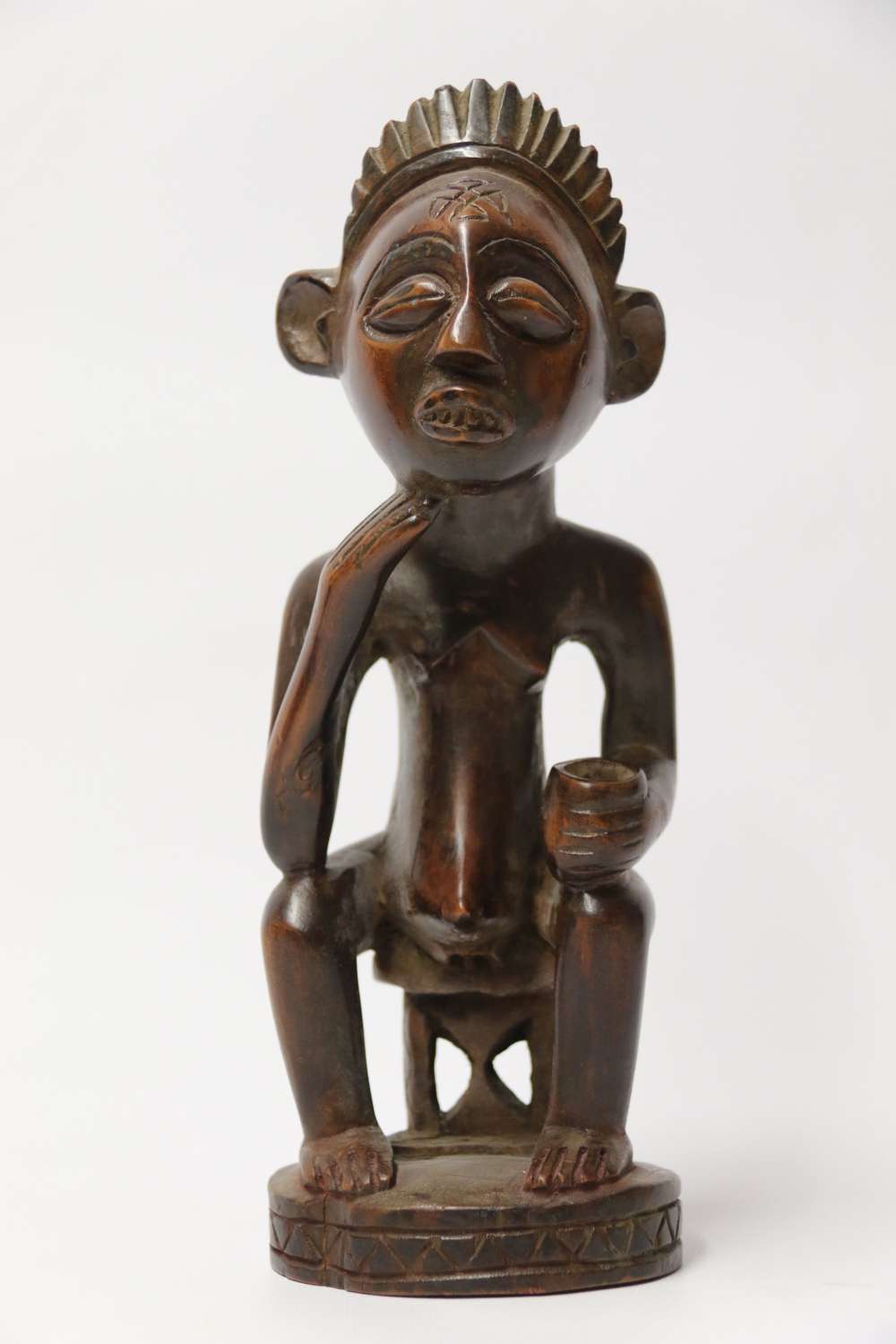 A Primitive  Angola Tribal Carved Hardwood Figure