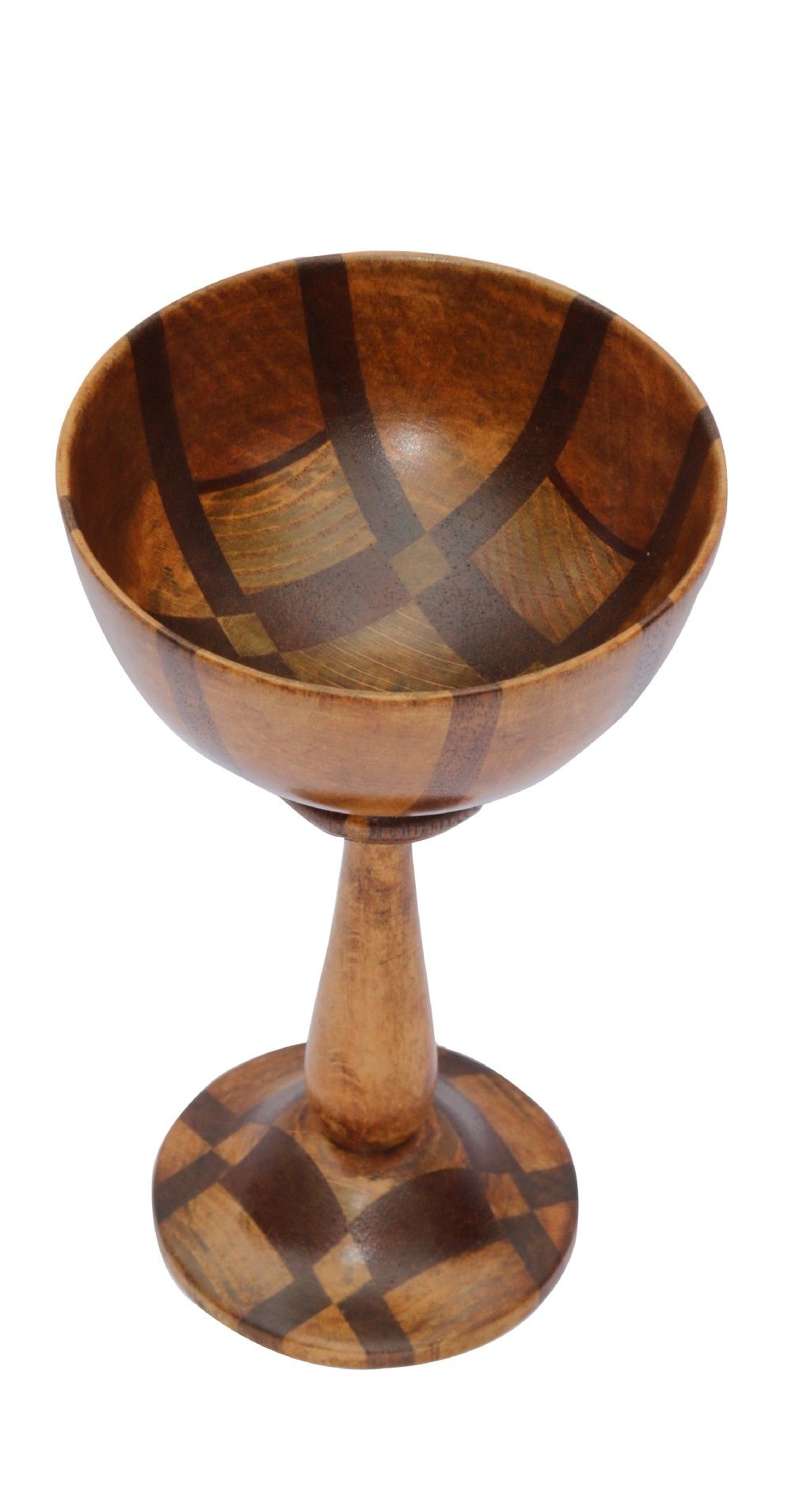 A Very Fine English Arts And Crafts Treen Specimen Wood Turned Goblet