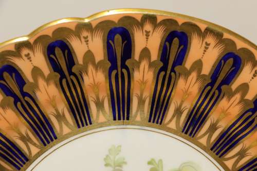 A Fine Pair Of Coalport Cabinet Plates Attributed To Thomas Dickson