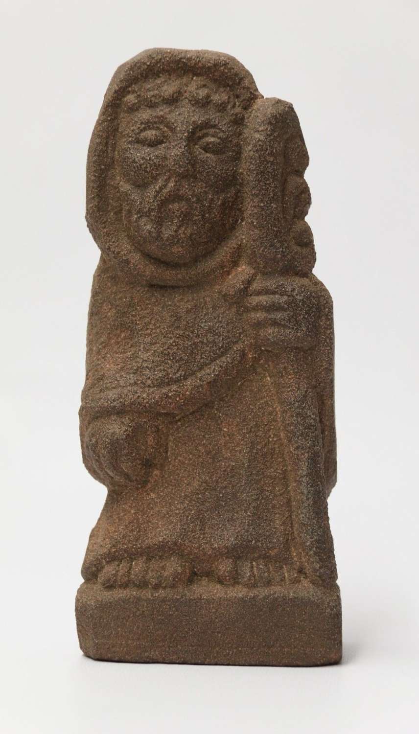 A Primitive Carved Sandstone Celtic Style Figure
