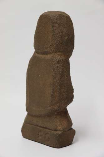 A Primitive Carved Sandstone Celtic Style Figure