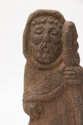 A Primitive Carved Sandstone Celtic Style Figure