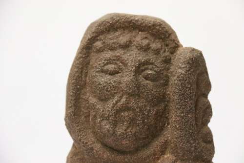 A Primitive Carved Sandstone Celtic Style Figure
