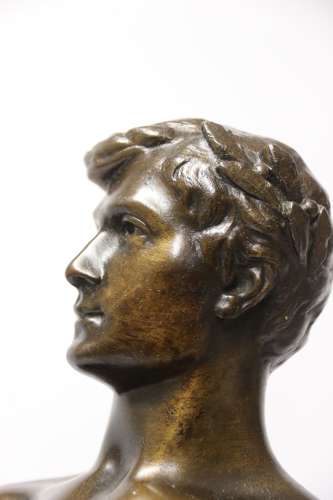 A Fine Large Spelter Study Of A Blacksmith By C.H Perron