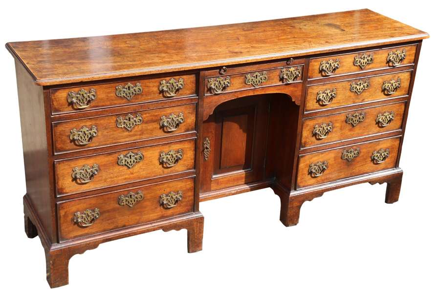 An 18th century small Irish mahogany library cabinet circa 1750