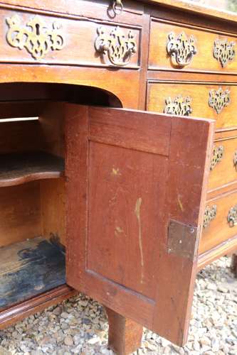 An 18th century small Irish mahogany library cabinet circa 1750