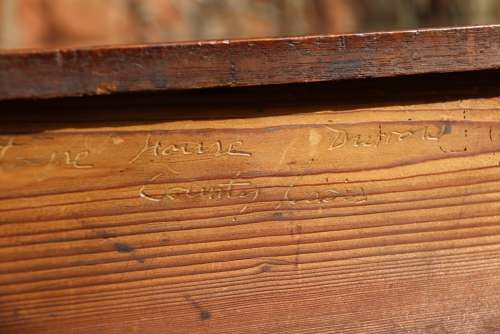 An 18th century small Irish mahogany library cabinet circa 1750