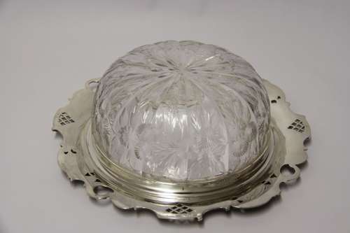 Blackberry by Tiffany & Co sterling silver and glass fruit bowl C 1910