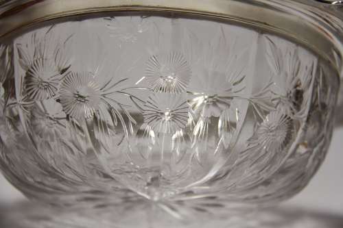 Blackberry by Tiffany & Co sterling silver and glass fruit bowl C 1910