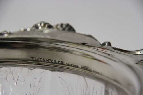 Blackberry by Tiffany & Co sterling silver and glass fruit bowl C 1910
